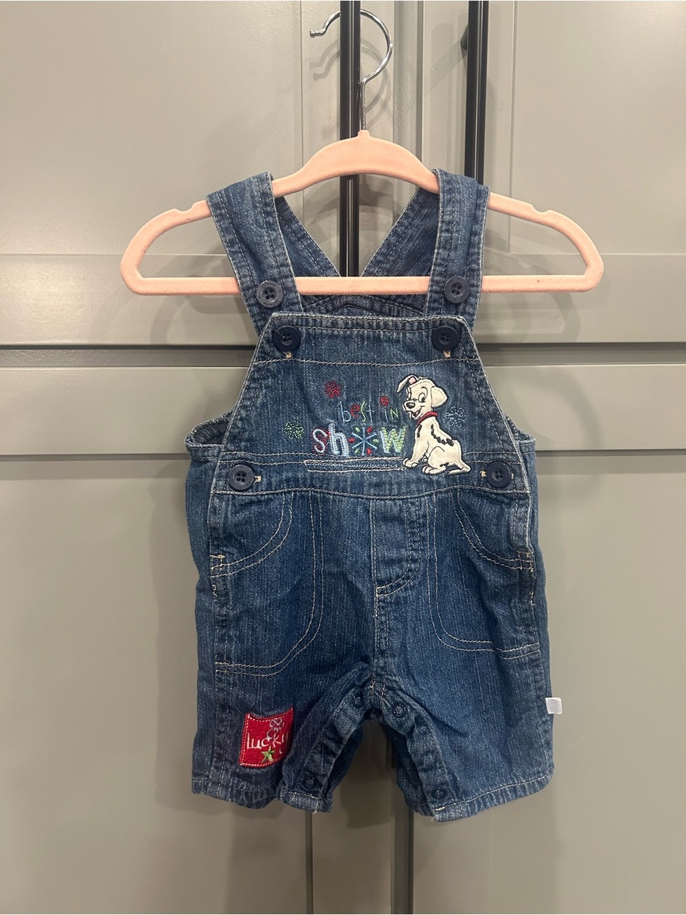 101 Dalmatians newborn overalls